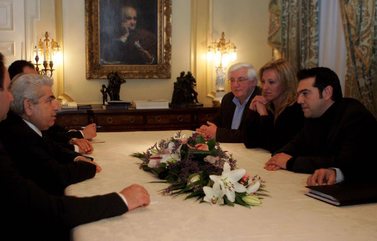 CHRISTOFIAS - TSIPRAS - DOUROU
